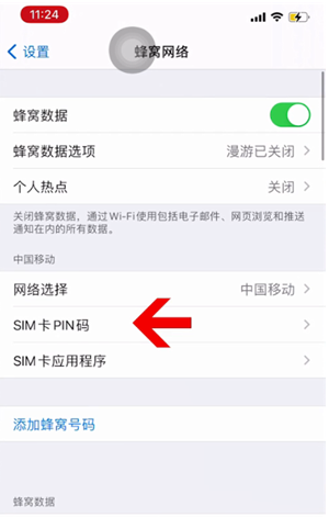 武进苹果14维修网分享如何给iPhone14的SIM卡设置密码 