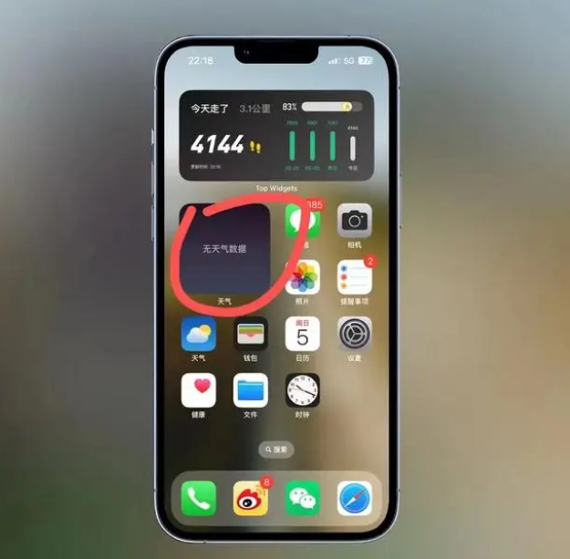 武进苹果手机维修分享:iOS16主屏幕天气小组件无法正常工作怎么办？ 