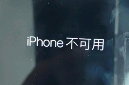 武进苹果服务网点分享锁屏界面显示“iPhone 不可用”如何解决 