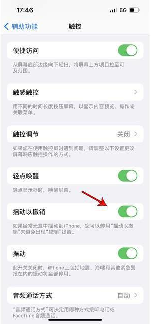 武进苹果手机维修分享iPhone手机如何设置摇一摇删除文字 