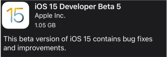 武进苹果手机维修分享如何升级到iOS15.0 beta5 